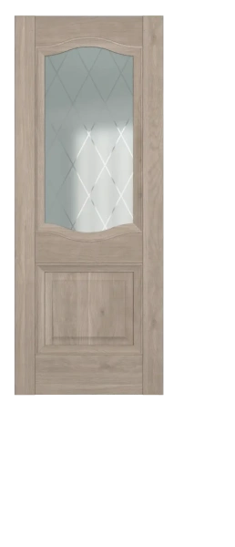 Межкомнатные двери Венеция ДО Baguette B2.2 Сатинато с рисунком ромб