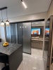 Перегородка Loft eco Черный, Стекло сатин графит