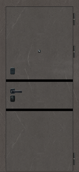 Входные двери M108 ФЛП-121 Мрамор грей темный - ФЛП-121 Мрамор грей светлый