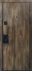 Входные двери Крона 3К90 ЮР18 Дуб коньяк - ЮР18 Дуб темный