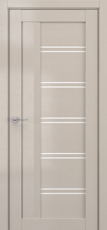 Межкомнатные двери V5 Lacobel белый лак Стоун вуд