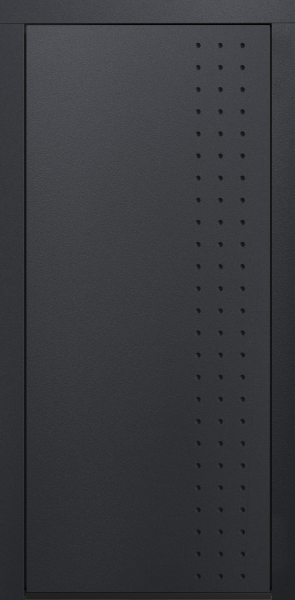 Входные двери Сталлер Comfort 3K ЮП-3 Графит - ЮП-15 (декоративная зеркальная вставка) Айс