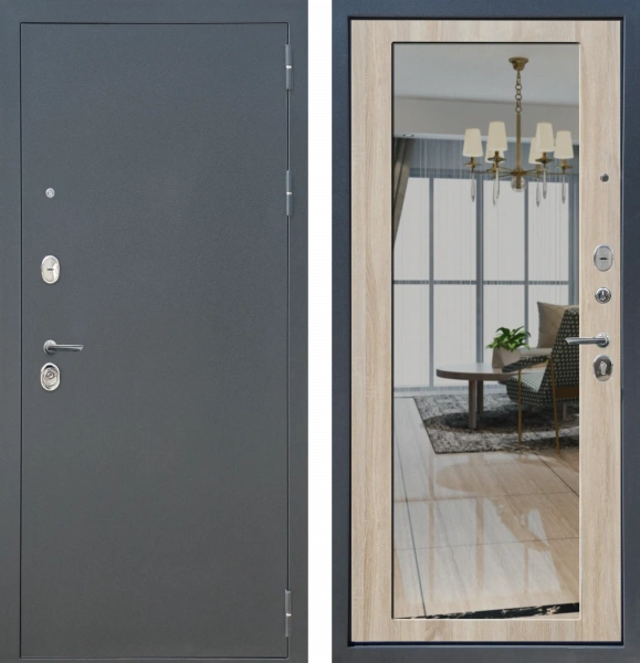 M5 Зеркало Дуб Сонома светлый