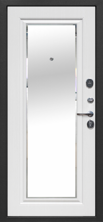 Входные двери Гарда 10 мм Серебро Антик серебро Белый ясень