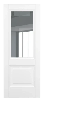 Межкомнатные двери Венеция ДО Baguette B2 стекло прозрачное