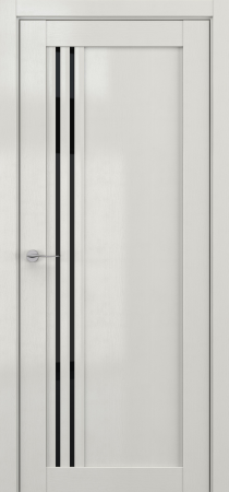 Межкомнатные двери V9 Lacobel черный лак Крем вуд