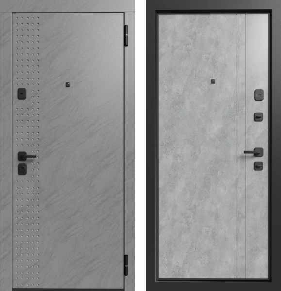 Входные двери TR 14 ЮП-20 MI36 Санд темный - ЮП-25 бетон снежный