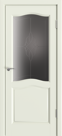 Межкомнатные двери Лео м. ДО графит с фрезеровкой