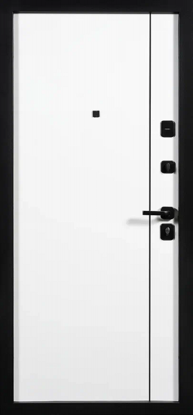Входные двери TR 18 вертикаль 1 ЮП-21 Латте (ZB855-2) - ЮП-31 ZB Белый