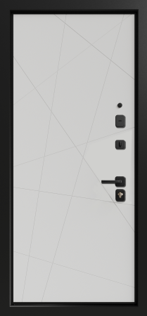 Входные двери Тринити 3К90 TOR ЮР-37 RAL 7021 - H-67 ZB Белый