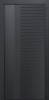 Входные двери Сталлер Comfort 3K ЮП-22 Графит - ЮП-16 (декоративная зеркальная вставка) Бьянко