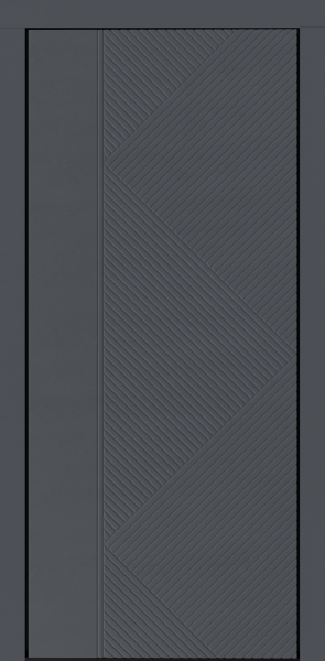 Входные двери Сталлер Comfort 3K ЮП-29 ZB 856-2 Грей - ЮП-15 (декоративная зеркальная вставка) ZB Белый