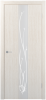 Межкомнатная дверь ST13 ДО зеркало матовое с рис.
