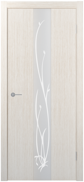Межкомнатная дверь ST13 ДО зеркало матовое с рис.
