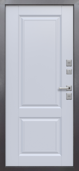 Протерма Багет Букле Антрацит/ Велюр белый