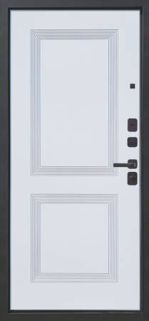 Входные двери M19 ФЛП-37 Темно-Синий софт - ФЛ-38 Velluto Bianco AG 700