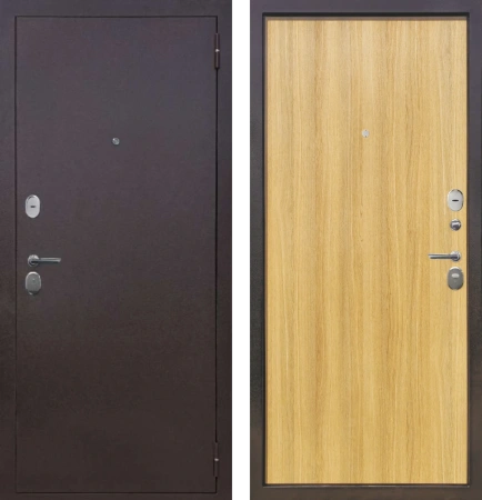 Входные двери M27 ФЛ Медный антик - ФЛ Дуб Ардеш