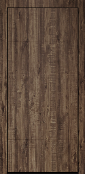 Входные двери Сталлер Comfort 3K ЮП-4 Дуб модена - ЮП-16 (декоративная зеркальная вставка) Milky white