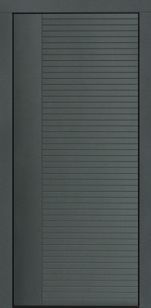 Входные двери Сталлер Comfort 3K ЮП-17 Грин - ЮП-15 (декоративная зеркальная вставка) Milky white