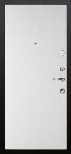 Входные двери Бетолла ЮР25 Бетон тёмный - Без фрезеровки ZB Белый