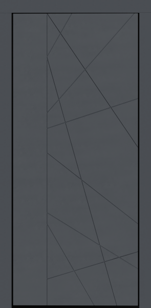 Входные двери Сталлер Comfort 3K ЮП-27 ZB 856-2 Грей - ЮП-15 (декоративная зеркальная вставка) ZB Белый