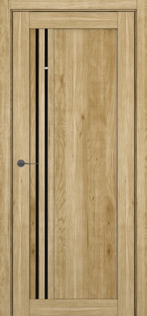 Межкомнатные двери S22 ДО Lacobel Black Classic Голд Вуд