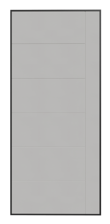 Входные двери Сталлер Comfort 3K ЮП-6 Графит - ЮП-6 ZB Белый