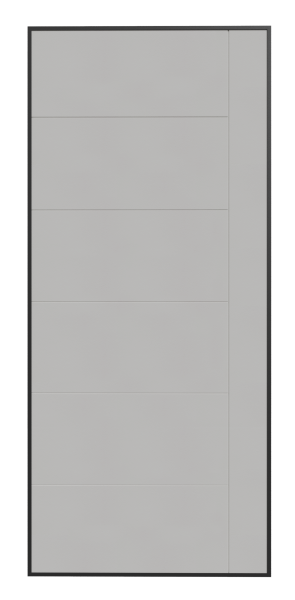 Входные двери Сталлер Comfort 3K ЮП-6 Графит - ЮП-6 ZB Белый