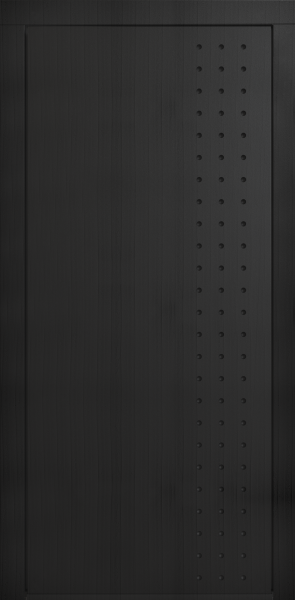 Входные двери Сталлер Comfort 3K ЮП-3 Вудлайн черный - ЮП-15 (декоративная зеркальная вставка) Stone Oak