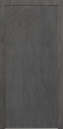 Входные двери Сталлер Comfort 3K ЮП-28 бетон графит - ЮП-15 (декоративная зеркальная вставка) ZB Белый