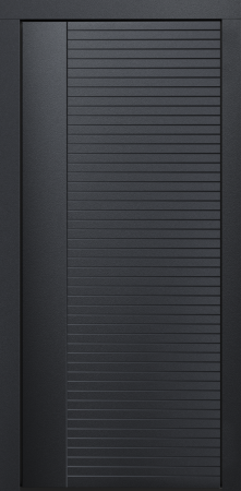 Входные двери Сталлер Comfort 3K ЮП-17 Графит - ЮП-15 (декоративная зеркальная вставка) Дуб шале снежный