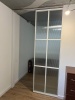 Перегородка Loft eco Белый муар, Стекло MORU CRYSTAL