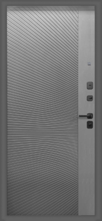 Входные двери Концепт Линии 9 см муар 7024 Сатин графит