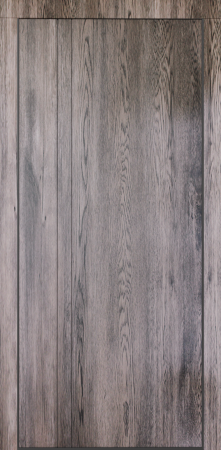 Входные двери Сталлер Comfort 3K ЮП-25 Дуб йорк серый - ЮП-15 (декоративная зеркальная вставка) Scansom Oak