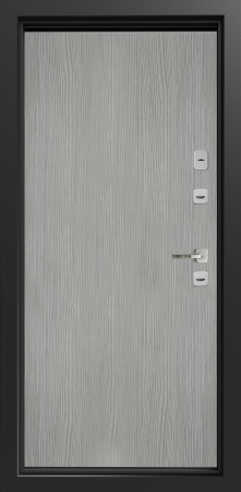 Входные двери Сталлер Comfort 3K ЮП-19 ZB 999-2 Черный кварц - ЮП-13 Капучино