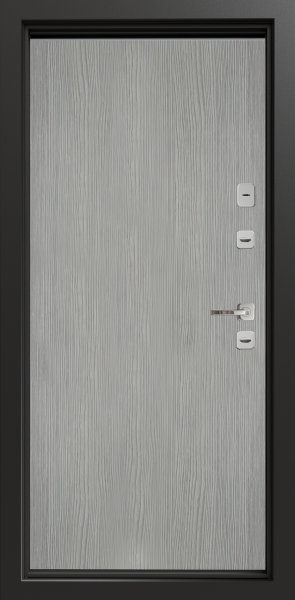 Входные двери Сталлер Comfort 3K ЮП-19 ZB 999-2 Черный кварц - ЮП-13 Капучино