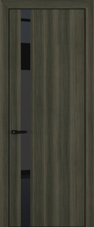 Межкомнатные двери Квалитет К2 Lacobel Black Classic Дуб темный