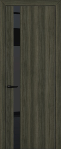 Межкомнатные двери Квалитет К2 Lacobel Black Classic Дуб темный