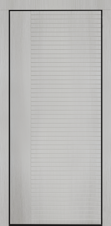 Входные двери Сталлер Comfort 3K ЮП-17 Бьянко - ЮП-14 Бетон графит