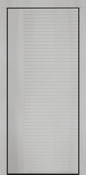 Входные двери Сталлер Comfort 3K ЮП-17 Бьянко - ЮП-14 Бетон графит