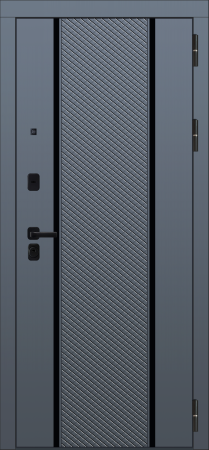 Входные двери M102 ФЛП-97 Velluto Oscure AG 710 - ФЛЗ-32 Velluto Bianco AG 700