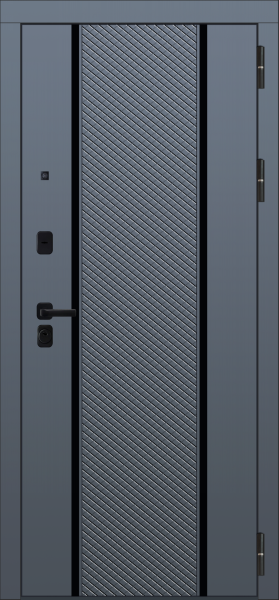 Входные двери M102 ФЛП-97 Velluto Oscure AG 710 - ФЛЗ-32 Velluto Bianco AG 700