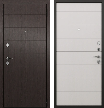 Входные двери H2 HOME ECO PP E-135 Венге - Е-135 Белый ларче