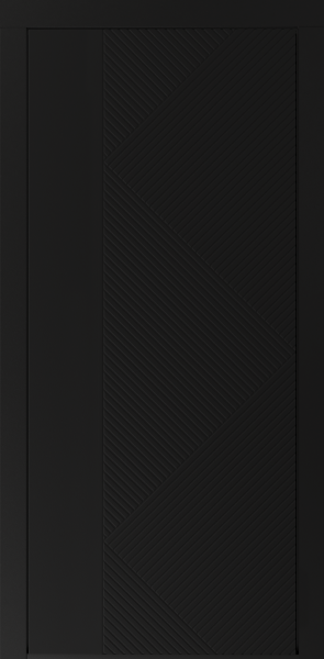 Входные двери Сталлер Comfort 3K ЮП-18 ZB 999-2 Черный кварц - ЮП-15 (декоративная зеркальная вставка) ZB Белый