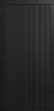 Входные двери Сталлер Comfort 3K ЮП-21 Вудлайн черный - ЮП-15 (декоративная зеркальная вставка) Вудлайн белый