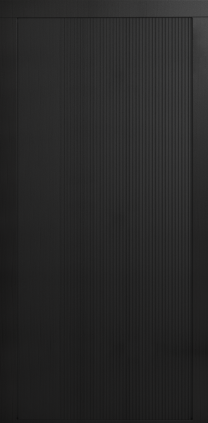 Входные двери Сталлер Comfort 3K ЮП-21 Вудлайн черный - ЮП-15 (декоративная зеркальная вставка) Вудлайн белый