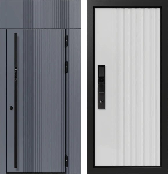 Входные двери Армада 3К90 ЮР-35 RAL 9011 - ЮР-35 RAL 9003