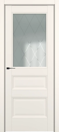 Межкомнатные двери Ампир ДО Baguette B5 Сатинато с рисунком ромб