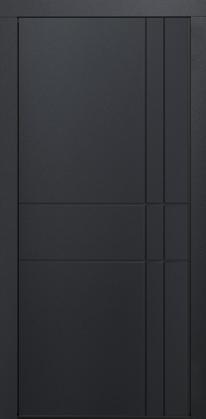 Входные двери Сталлер Comfort 3K ЮП-9 Графит - ЮП-13 MI38 Санд светлый