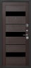 Входные двери Гарда муар Царга 6 мм Черный муар Тёмный кипарис